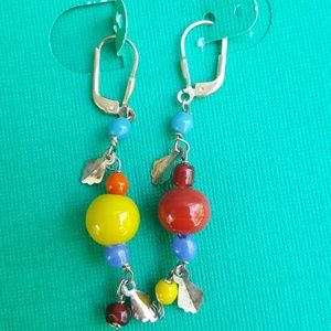 Glass Bead Sterling Earrings 5 for $25